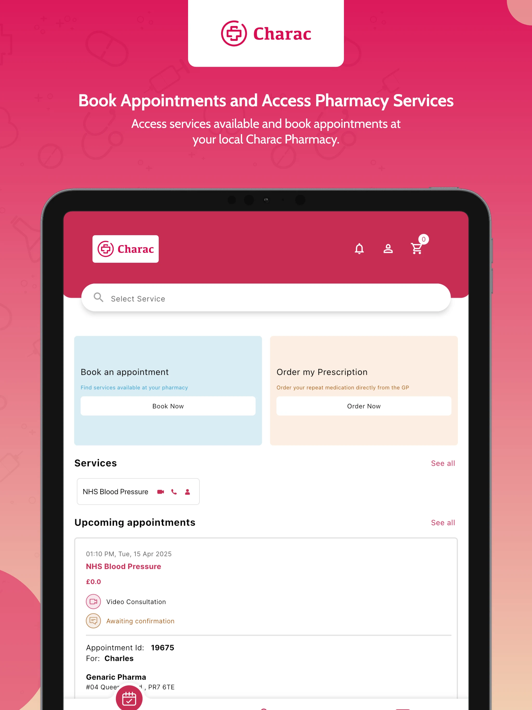 Charac - The Pharmacy App screenshot