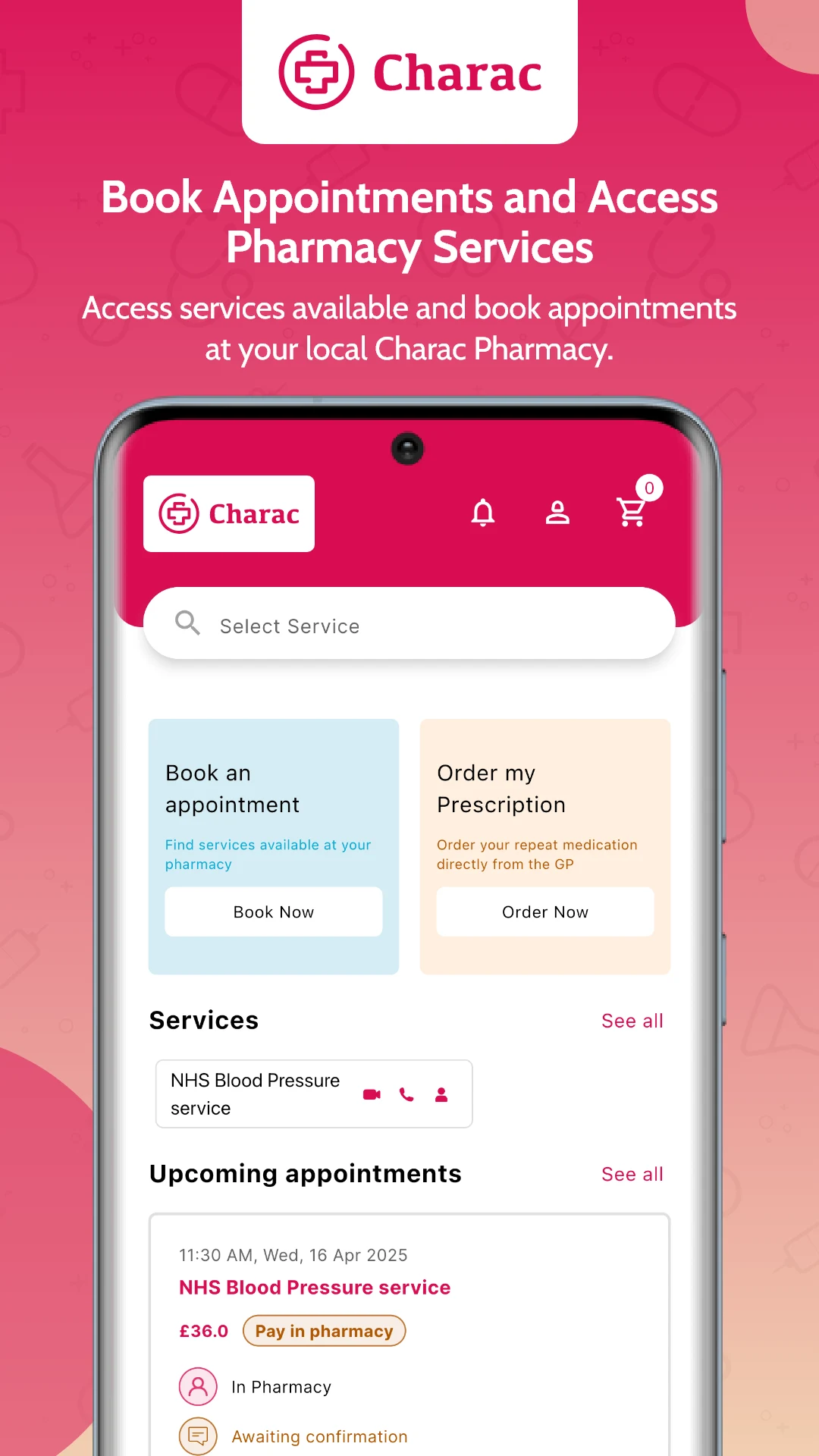 Charac - The Pharmacy App screenshot